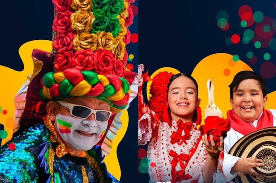 Adolfo Maury, rey Momo 2026 y Sharon Acosta y Joshua Ortiz, Reyes del Carnaval de los Niños