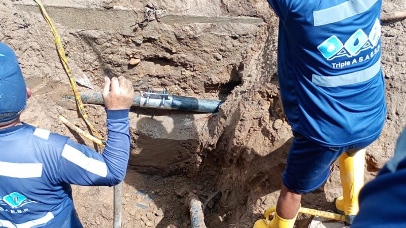 Triple A detecta y anula conexiones ilegales en la conducción Achotera