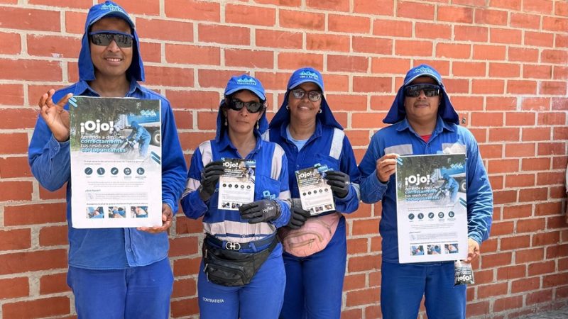 Triple A continúa con su campaña incentivando la buena disposición de residuos cortopunzantes