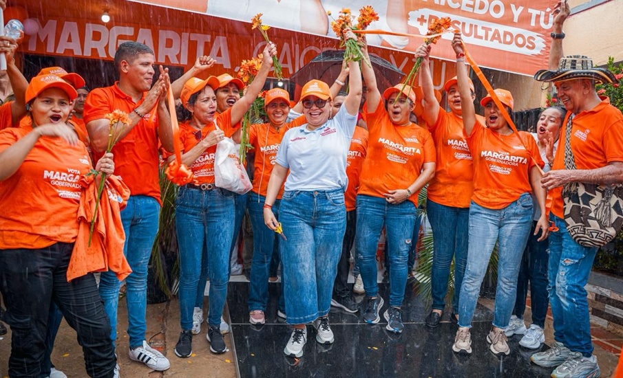 Ni la lluvia detuvo la fuerza del pueblo: El Piñón se volcó a las calles a Respaldar a Margarita Guerra