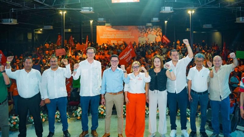 Principales líderes sociales, sindicales y políticos del país se unen en defensa de la democracia y sellan su respaldo a Margarita Guerra a la Gobernación