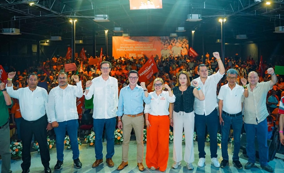 Principales líderes sociales, sindicales y políticos del país se unen en defensa de la democracia y sellan su respaldo a Margarita Guerra a la Gobernación