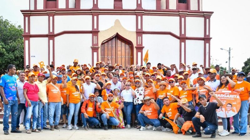 Concordia se une al respaldo masivo a Margarita Guerra, candidata a la Gobernación, y gritó al unísono, aquí gana la de Caicedo