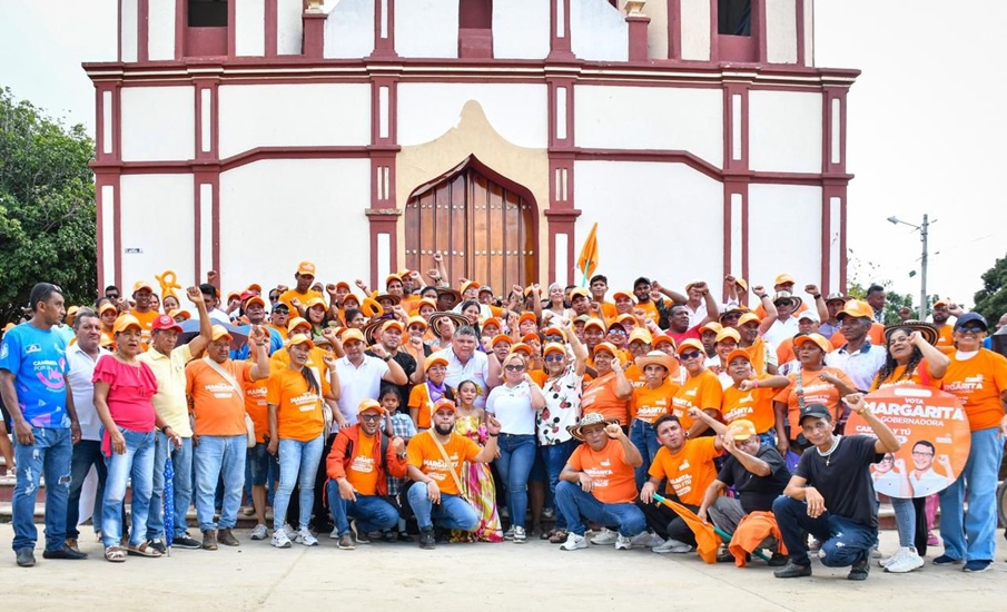 Concordia se une al respaldo masivo a Margarita Guerra, candidata a la Gobernación, y gritó al unísono, aquí gana la de Caicedo