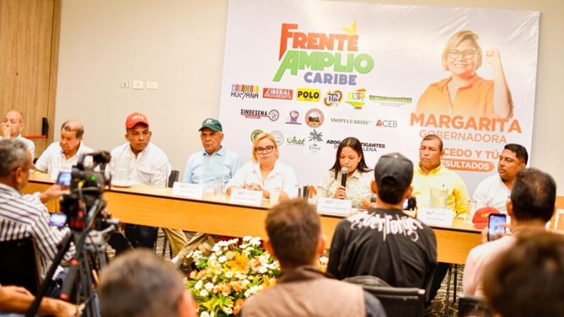 Frente Amplio del Caribe cierra filas con Margarita Guerra y rechaza apoyar candidatos avalados por Cambio Radical y el Centro Democrático