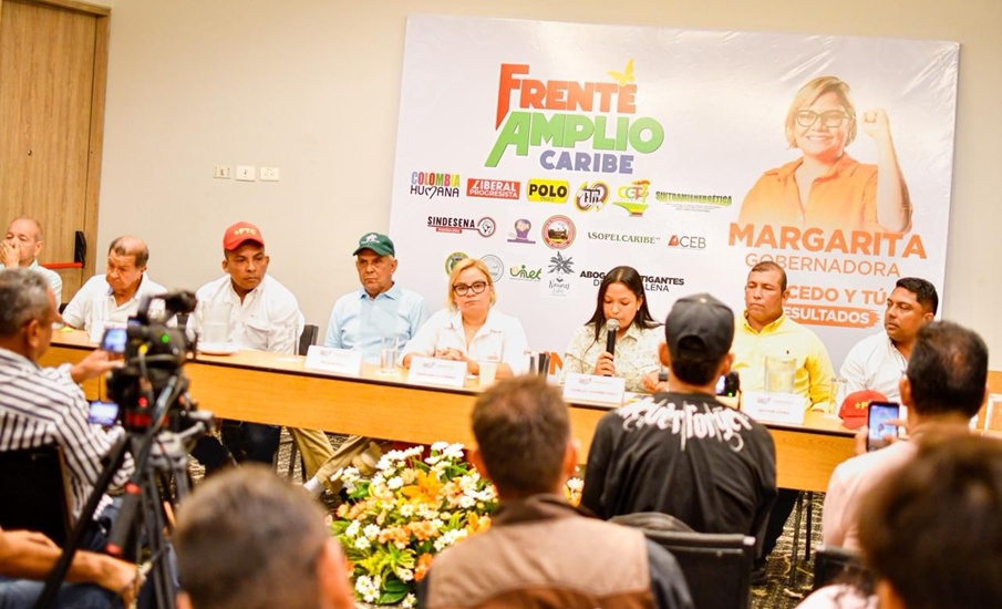 Frente Amplio del Caribe cierra filas con Margarita Guerra y rechaza apoyar candidatos avalados por Cambio Radical y el Centro Democrático
