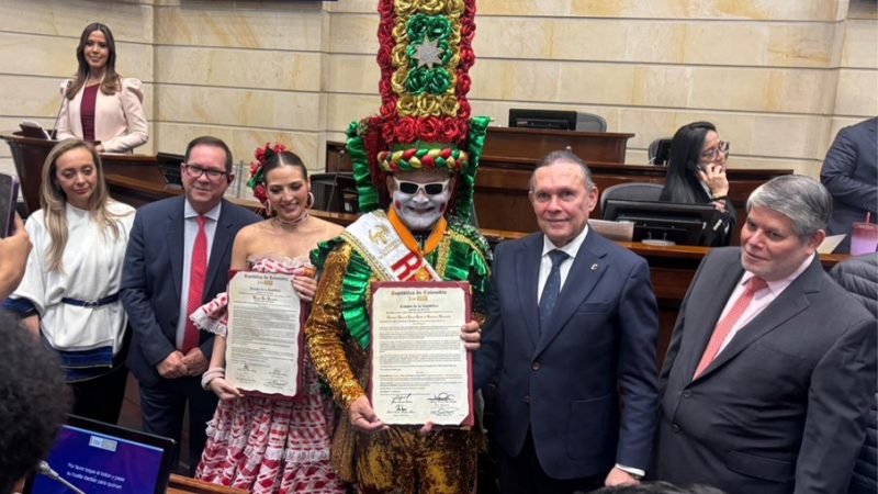 Congreso de la República de Colombia exalta a los reyes del Carnaval de Barranquilla 2026 por su aporte a la cultura del país