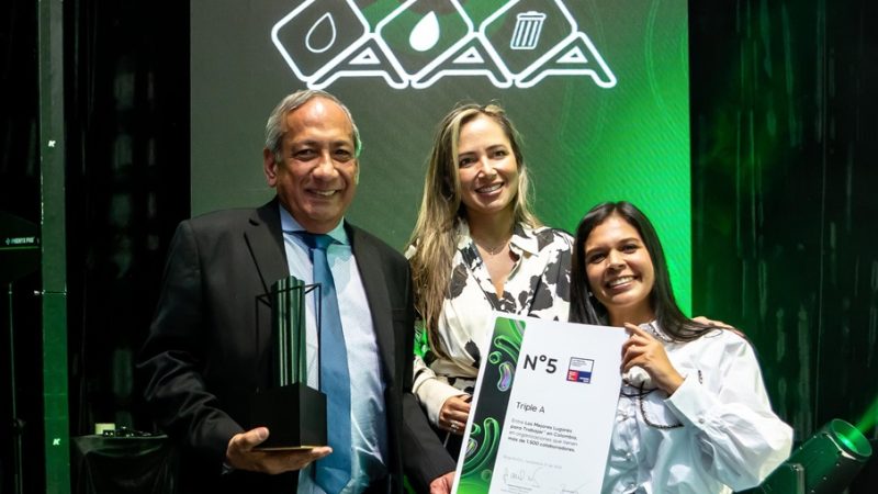 Triple A se mantiene en el top 5 de las mejores empresas para trabajar en Colombia