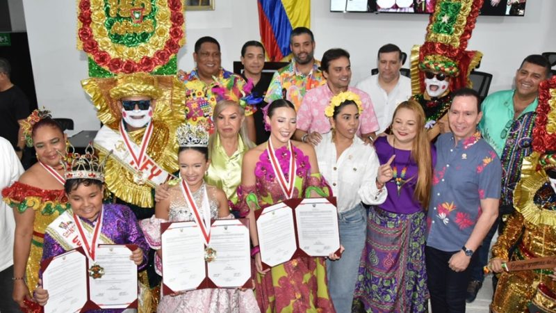 Asamblea del Atlántico culmina sesiones extraordinarias con exaltación a la monarquía del Carnaval de Barranquilla