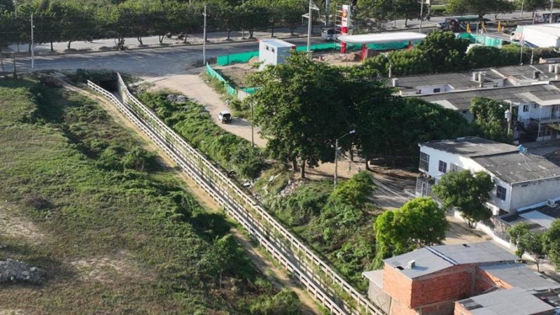 En un 95% la C.R.A. avanza en la canalización del arroyo El Platanal, en Soledad