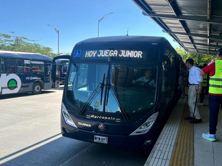 Transmetro dispondrá servicios adicionales al finalizar el partido Junior Vs Boyacá Chicó 