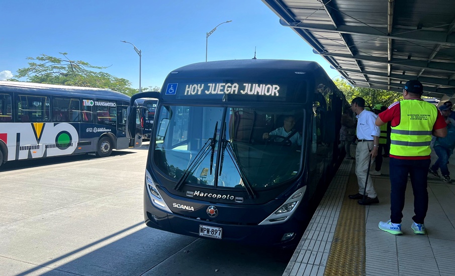 Transmetro dispondrá servicios adicionales al finalizar el partido Junior Vs Boyacá Chicó 