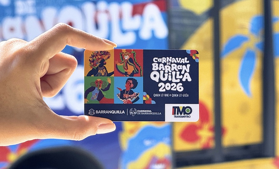 Transmetro presenta nuevo diseño de tarjeta alusivo al Carnaval de Barranquilla 2026