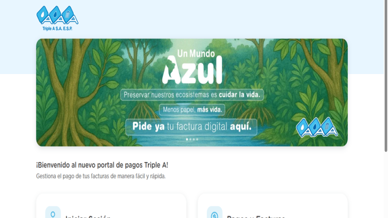 Triple A alerta sobre sitios web fraudulentos que suplantan su portal oficial de pagos