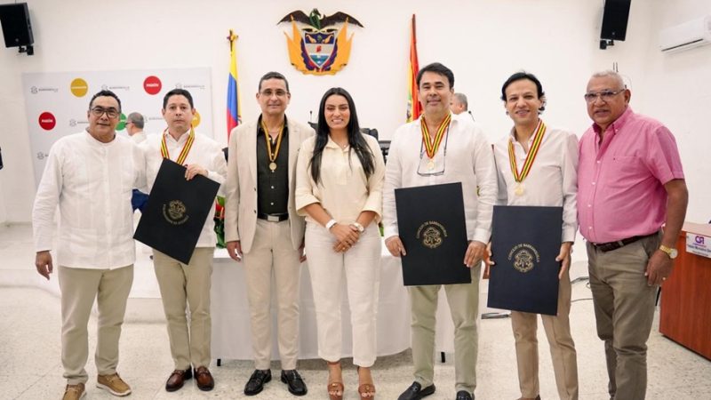Concejo de Barranquilla exaltó el liderazgo ciudadano con la entrega de la Medalla Barrancas de San Nicolás