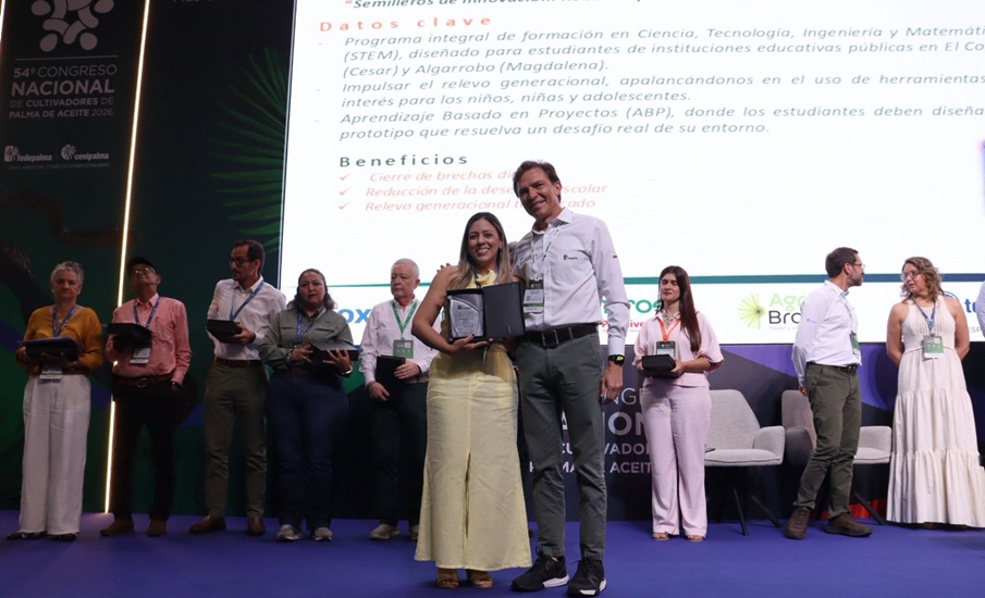 Robótica para la palmicultura recibe reconocimiento a la sostenibilidad en Congreso palmero