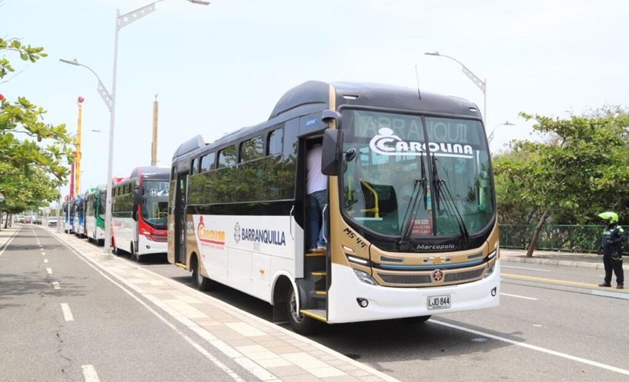 Completamos los primeros 100 buses de la nueva flota del transporte público colectivo de Barranquilla: alcalde Char 