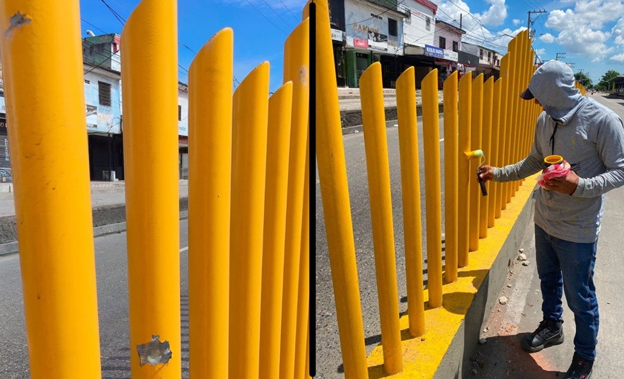 Transmetro rechaza ataques vandálicos contra el cerramiento de la estación Joaquín Barrios Polo 