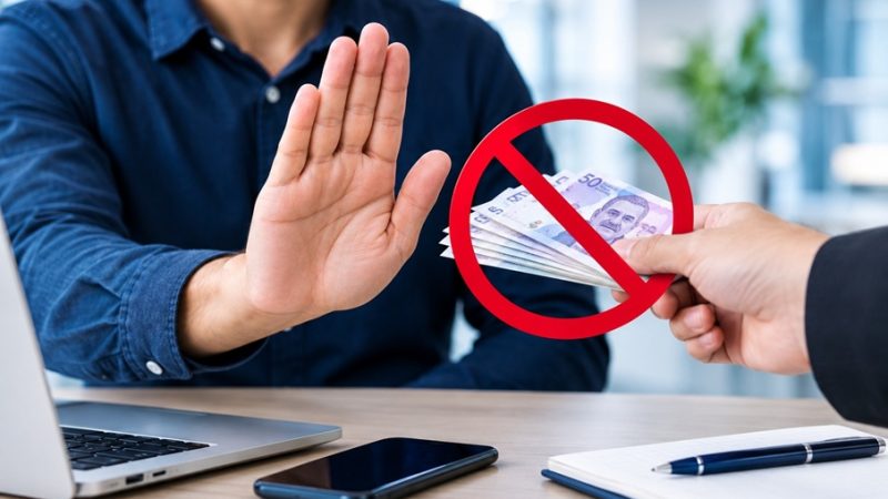 No pague a intermediarios ni entregue dinero por supuestos trámites de contratación o pagos